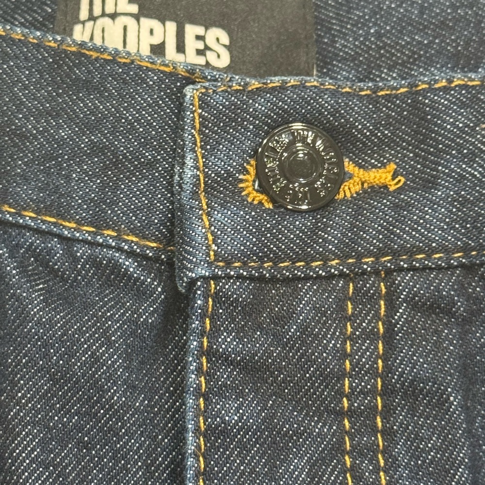 NWT The Kooples Women's Dark Wash Button Fly Straight Leg Jeans - Size 31 - Picture 8 of 12